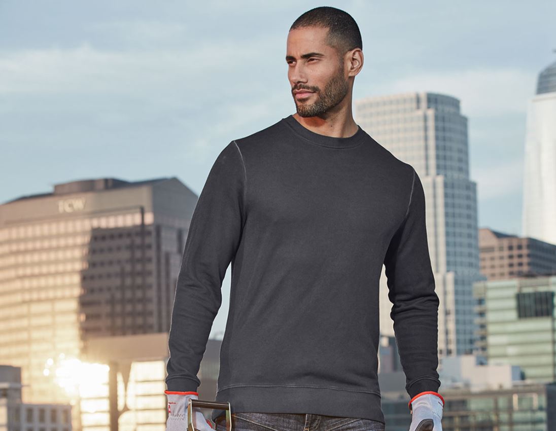 Shirts, Pullover & more: e.s. Sweatshirt vintage poly cotton + oxidblack vintage