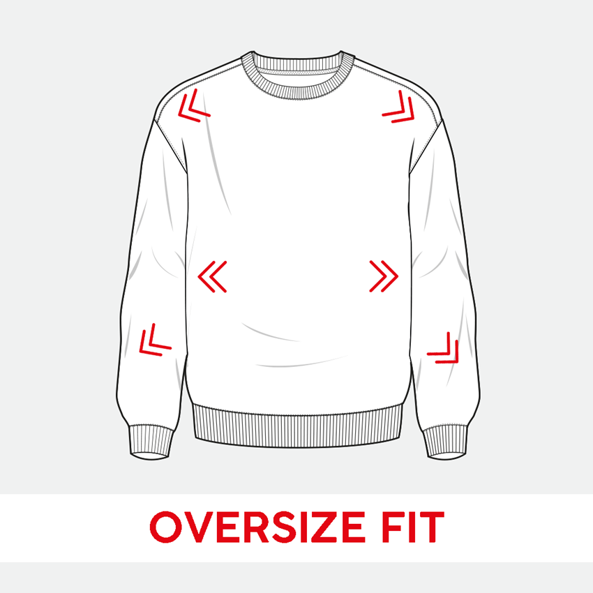 Topics: Oversize sweatshirt e.s.motion ten, ladies' + oxidblack vintage 2