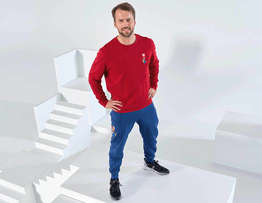 Shirts, Pullover & more: Super Mario Sweatshirt, men's + fiery red 1