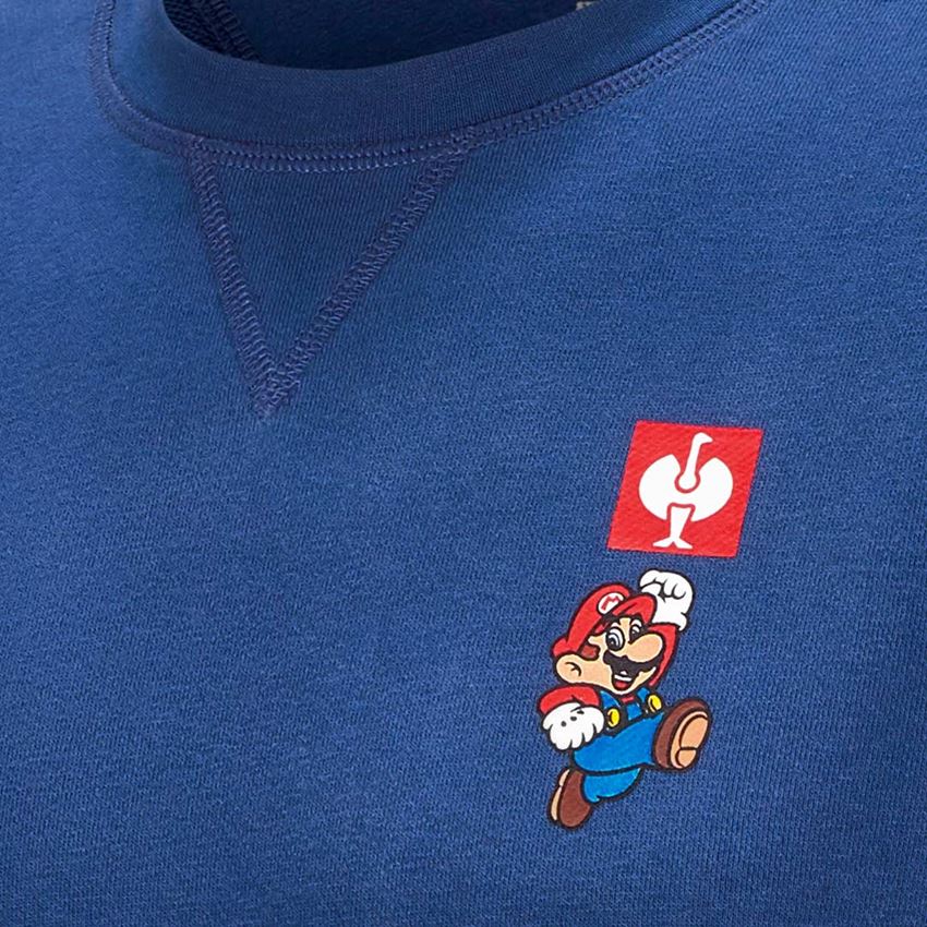Shirts, Pullover & more: Super Mario Sweatshirt, men's + alkaliblue 2