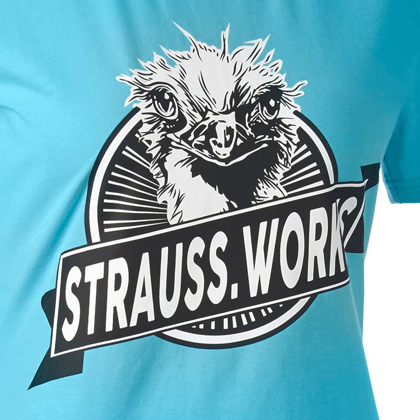 Clothing: e.s. T-shirt strauss works, ladies' + lapisturquoise 2