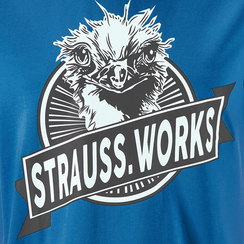 Clothing: e.s. T-shirt strauss works + gentianblue 2