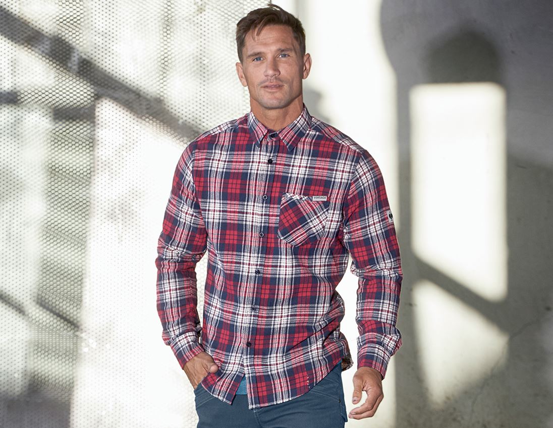 Shirts, Pullover & more: Check shirt e.s.vintage + red checked