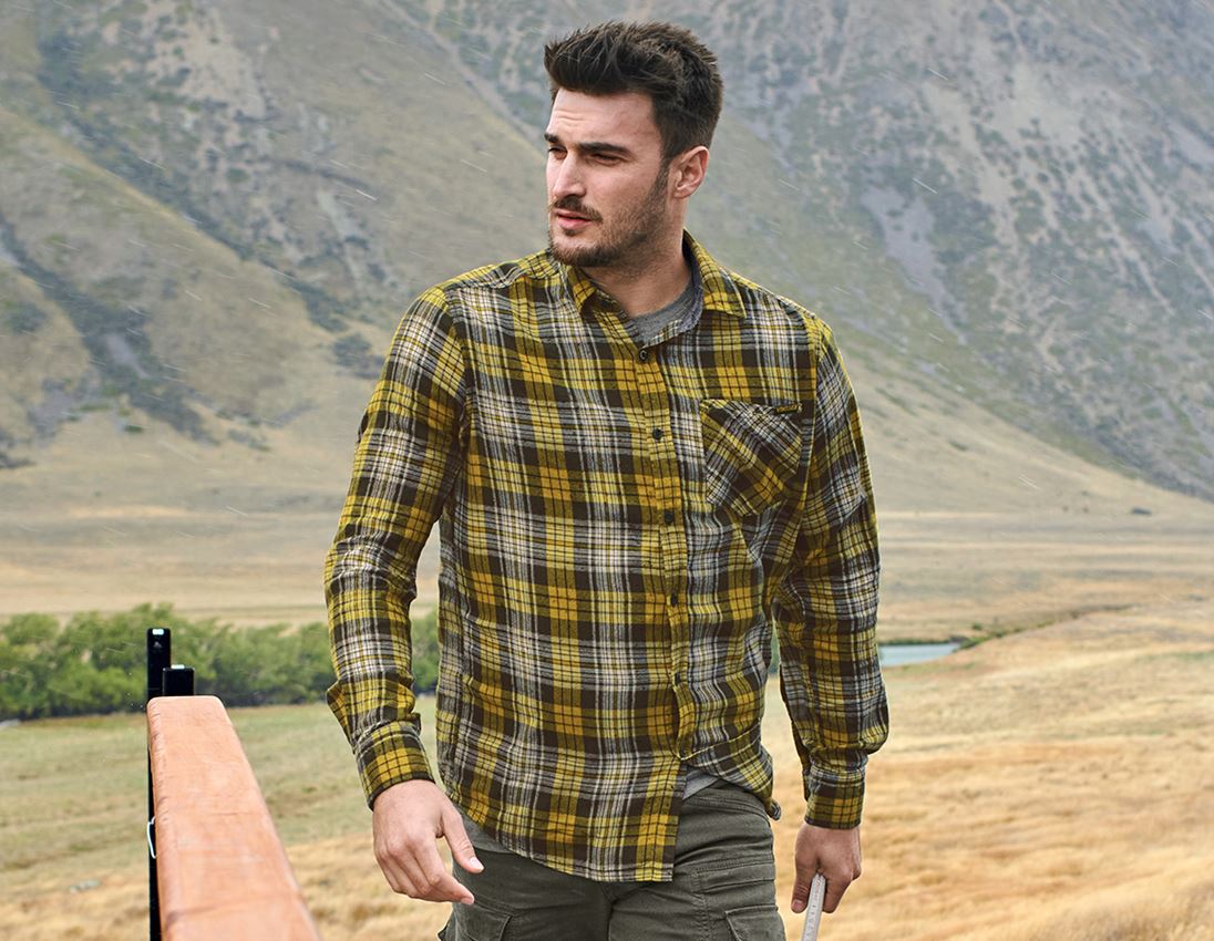 Shirts, Pullover & more: Check shirt e.s.vintage + camouflage green checkered