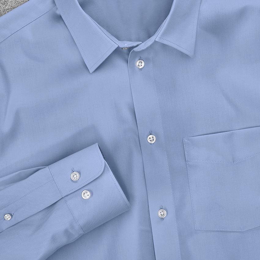 Topics: e.s. Business shirt cotton stretch, comfort fit + frostblue 3