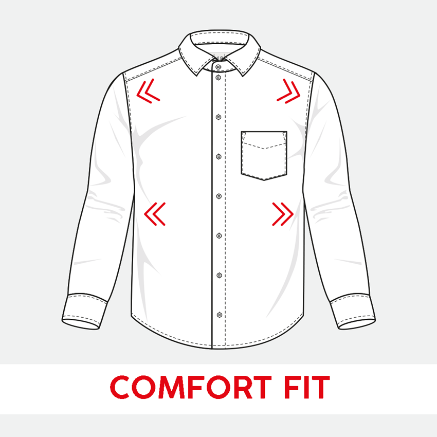 Topics: e.s. Business shirt cotton stretch, comfort fit + navy 2