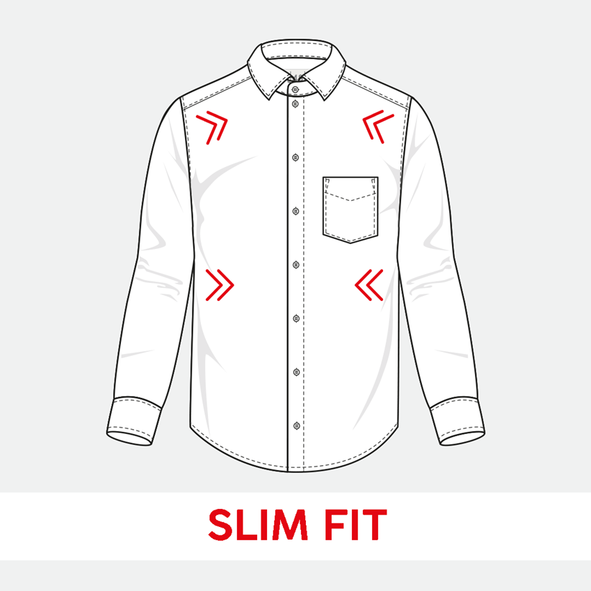 Topics: e.s. Business shirt cotton stretch, slim fit + black 2