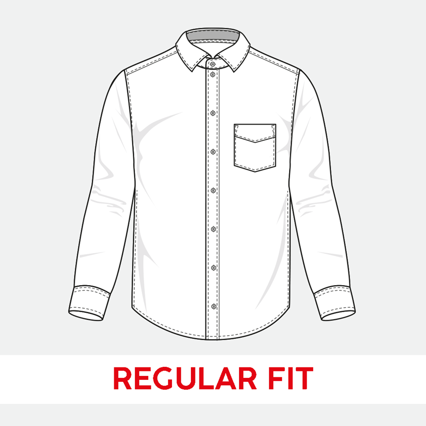 Shirts, Pullover & more: e.s. Business shirt cotton stretch, regular fit + mistygrey 2