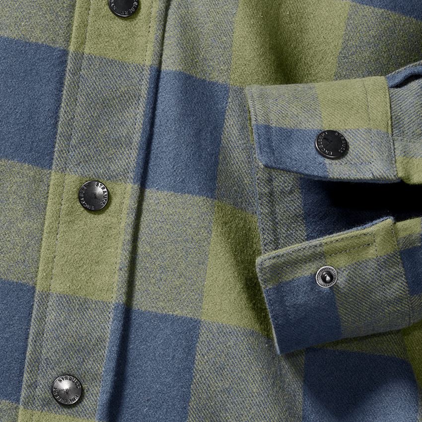 Topics: Check shirt e.s.iconic + mountaingreen/oxidblue 2