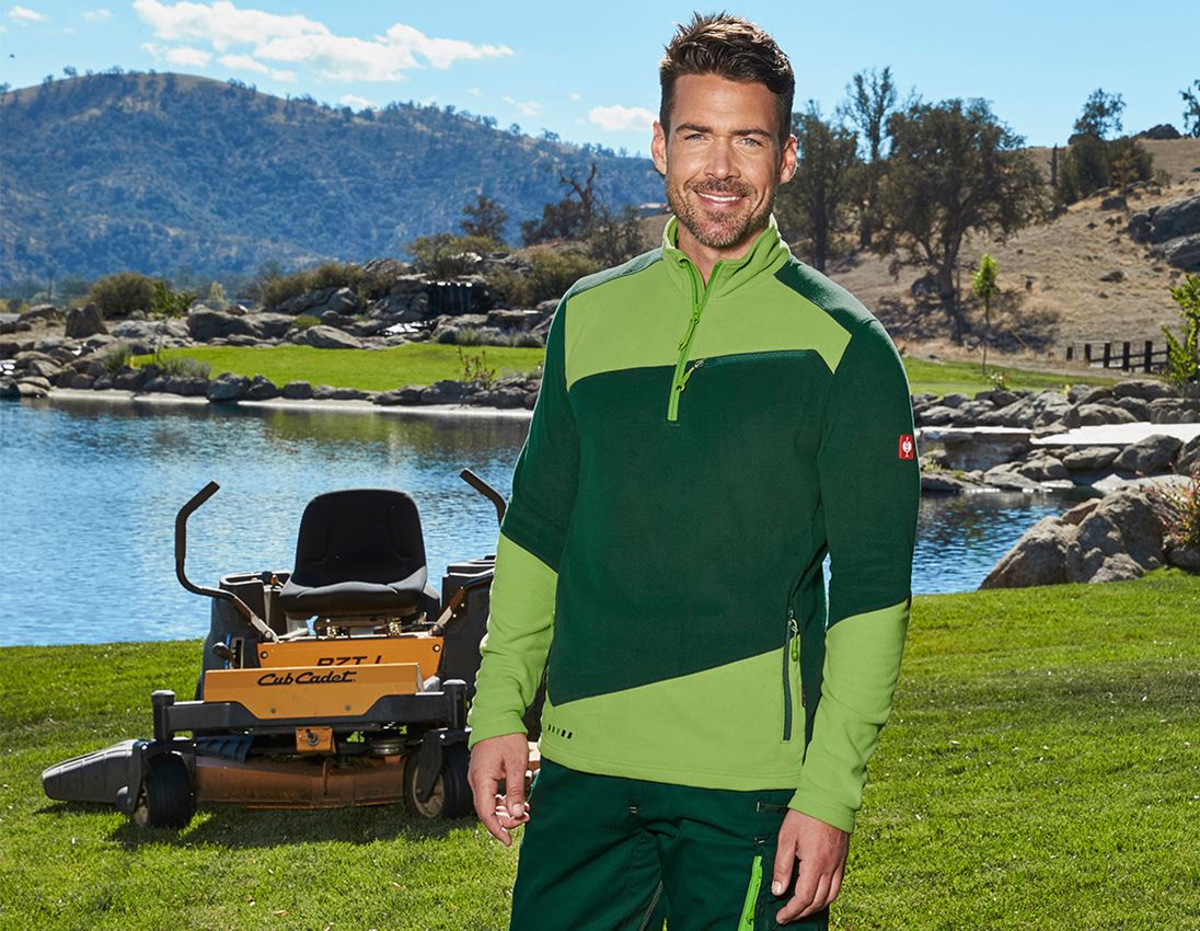 Shirts, Pullover & more: Fleece troyer e.s.motion 2020 + green/seagreen