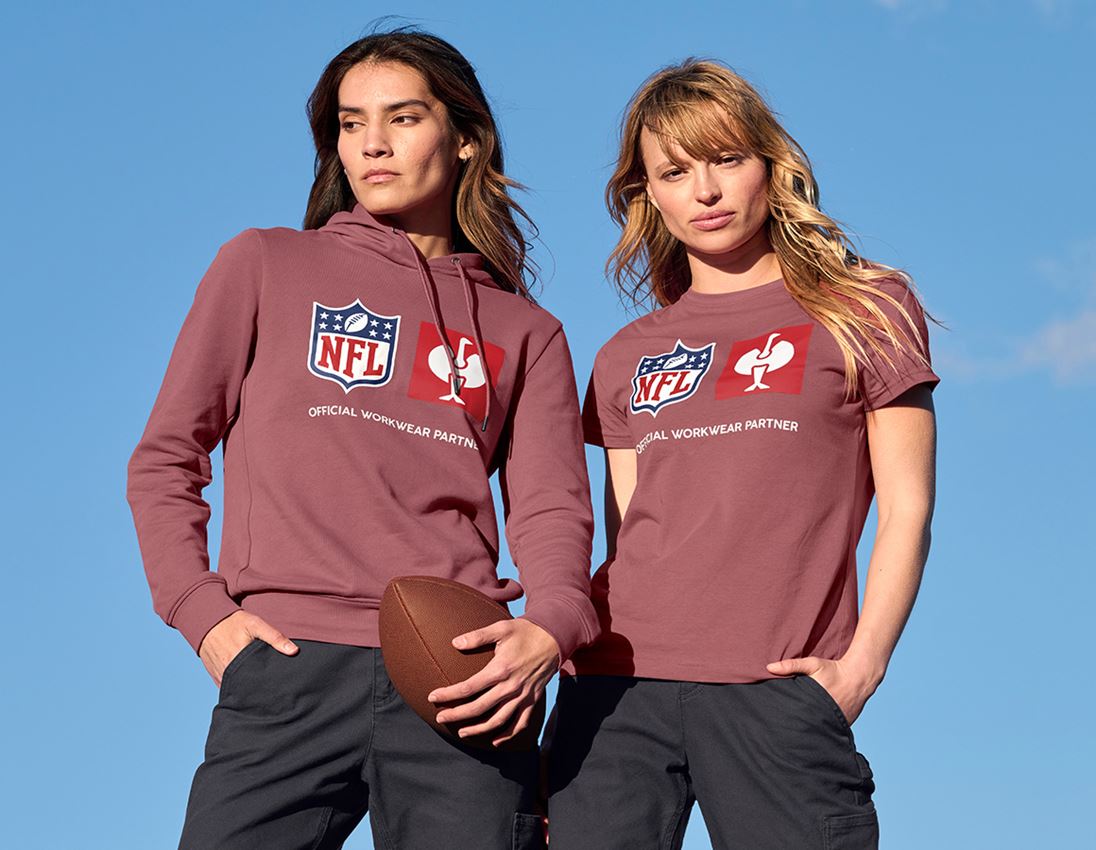 Collaborations: NFL Hoodie cotton, ladies + oxidred 4