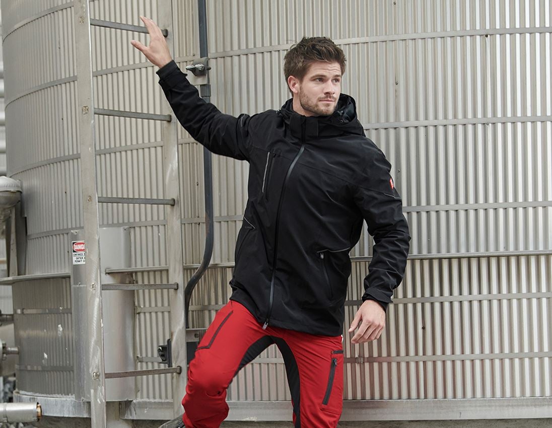 Joiners / Carpenters: 3 in 1 functional jacket e.s.vision, men's + black