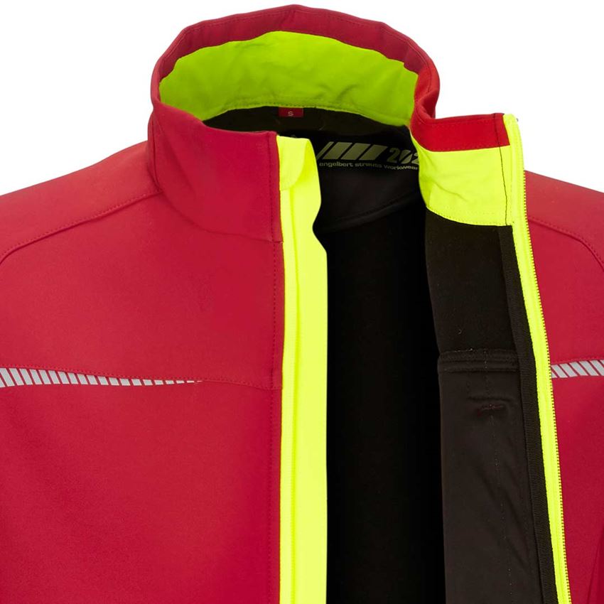 Work Jackets: Softshell jacket e.s.motion 2020 + fiery red/high-vis yellow 2