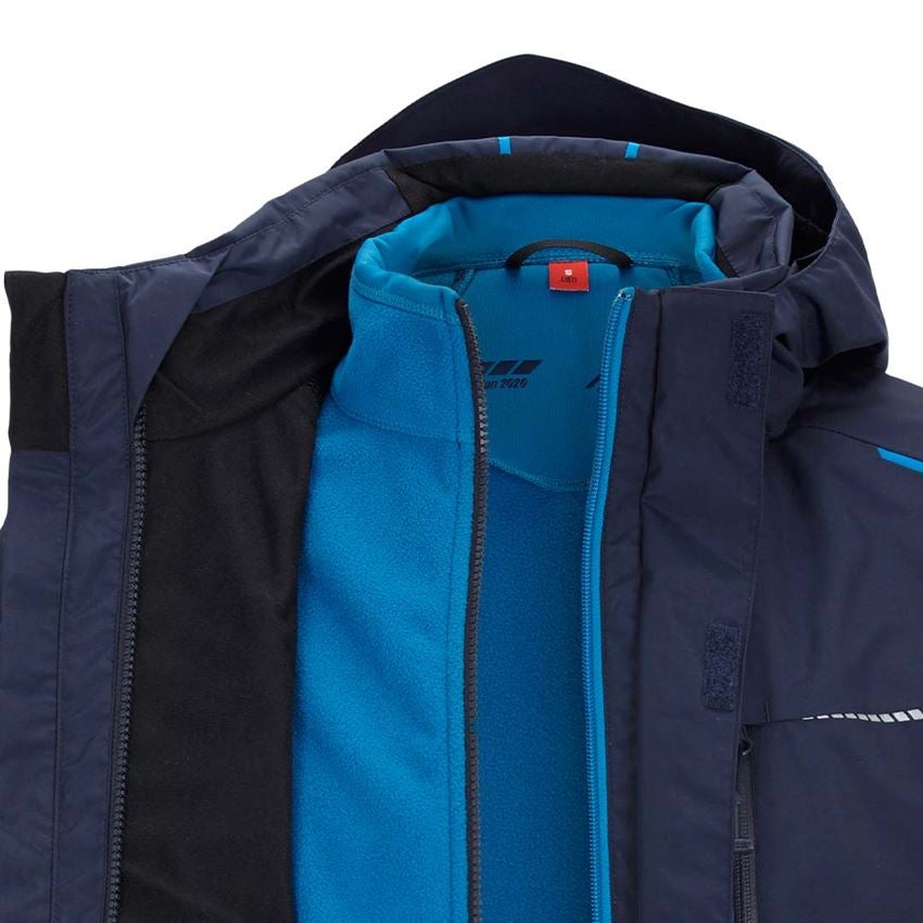 Plumbers / Installers: 3 in 1 functional jacket e.s.motion 2020, men's + navy/atoll 2