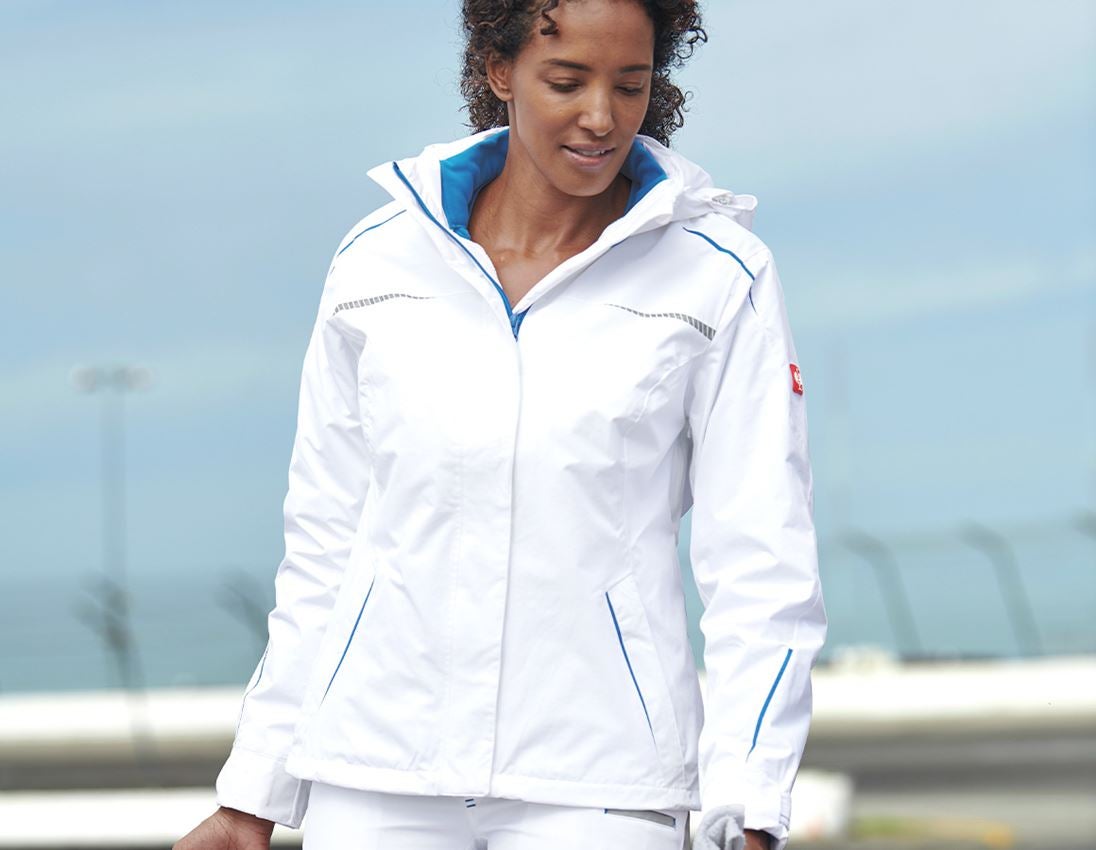 Cold: 3 in 1 functional jacket e.s.motion 2020, ladies' + white/gentianblue