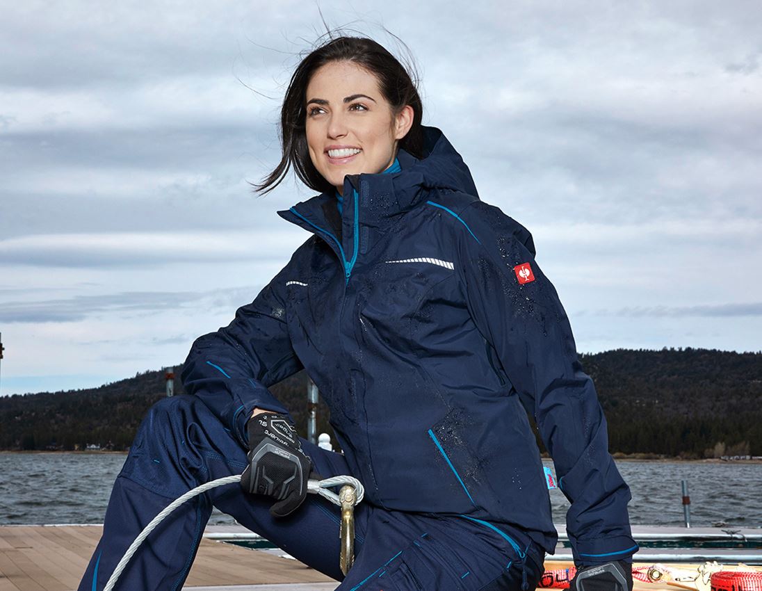 Cold: 3 in 1 functional jacket e.s.motion 2020, ladies' + navy/atoll