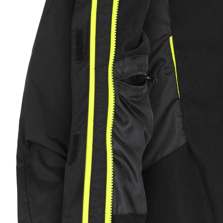 Cold: 3 in 1 functional jacket e.s.motion 2020, ladies' + black/high-vis yellow/high-vis orange 2