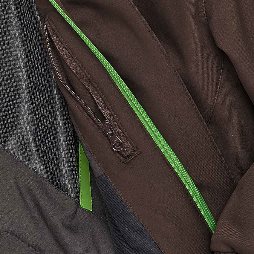 Jackets: Winter softshell jacket e.s.motion 2020,children's + chestnut/seagreen 2