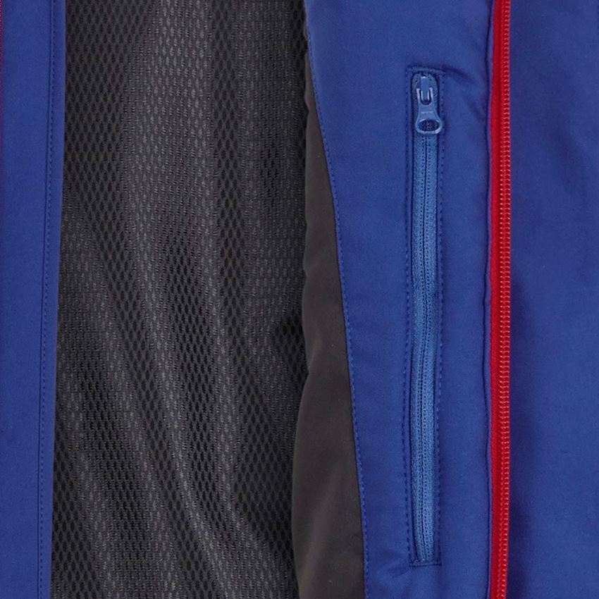 Plumbers / Installers: Winter softshell jacket e.s.motion 2020, men's + royal/fiery red 2