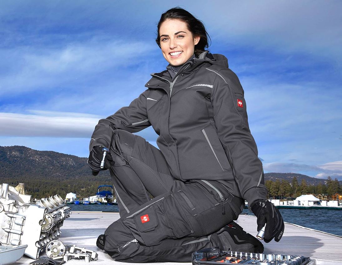 Plumbers / Installers: Winter softshell jacket e.s.motion 2020, ladies' + anthracite/platinum 1