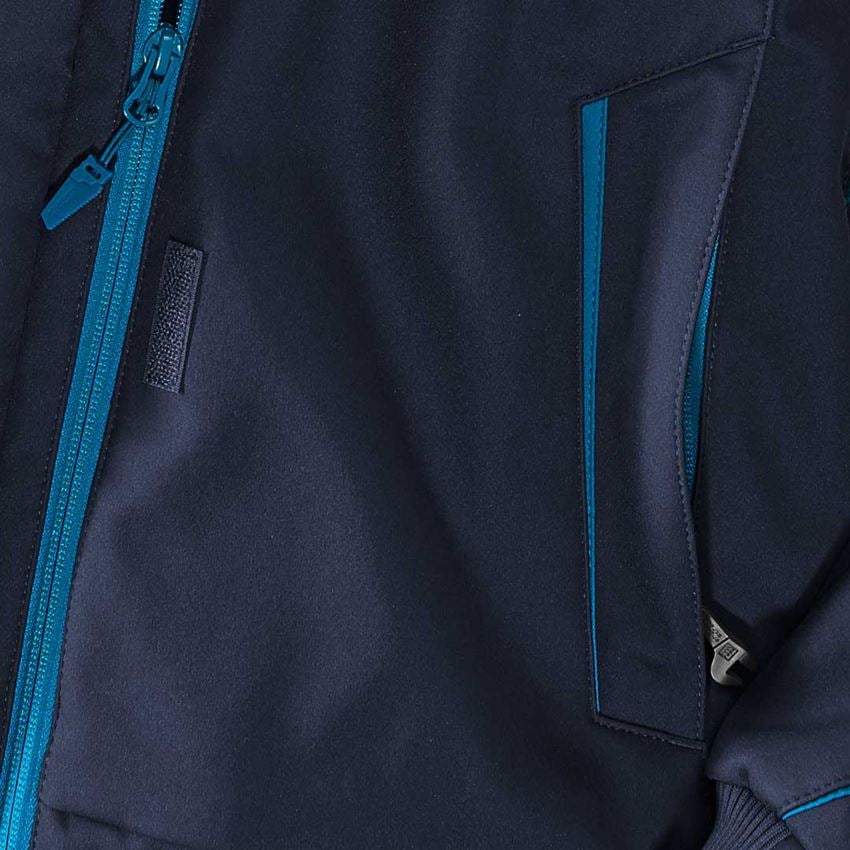 Plumbers / Installers: Winter softshell jacket e.s.motion 2020, ladies' + navy/atoll 2