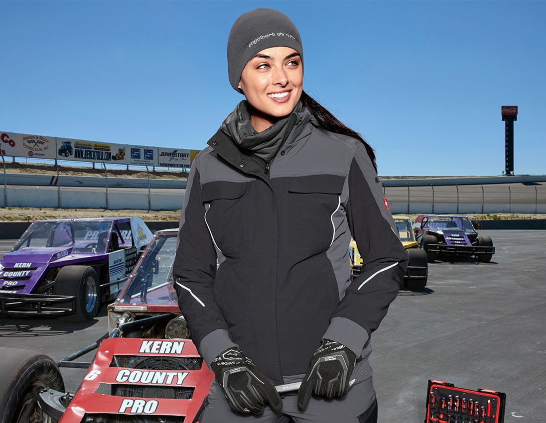 Work Jackets: Winter functional jacket e.s.dynashield, ladies' + cement/graphite
