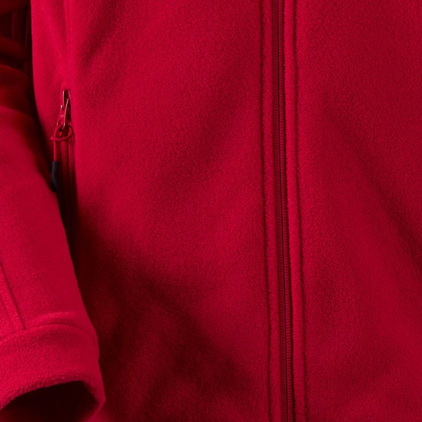 Work Jackets: Fleece jacket e.s.classic + red 2