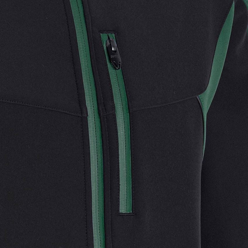 Plumbers / Installers: Softshell jacket e.s.vision + black/green 2