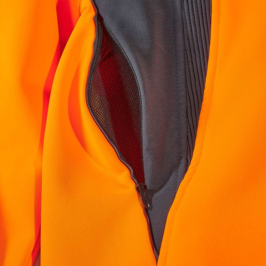 Forestry / Cut Protection Clothing: Forestry jacket e.s.vision + high-vis orange/black 2