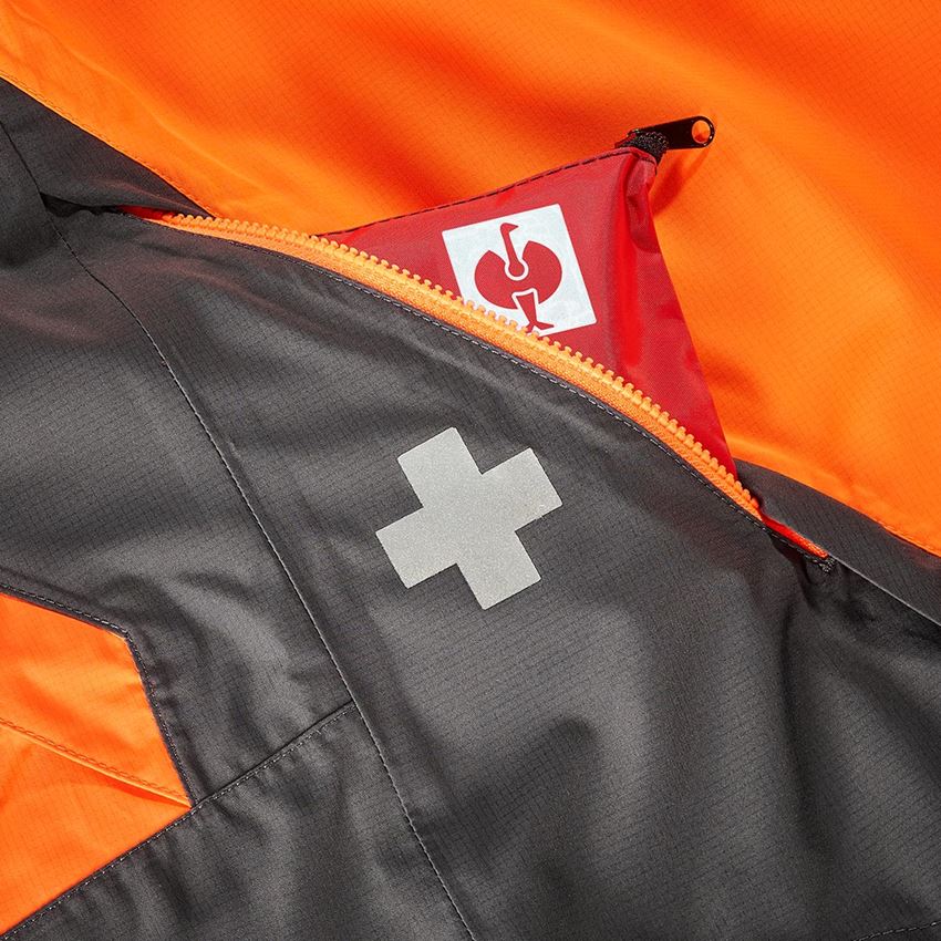 Work Jackets: e.s. Forestry rain jacket + high-vis orange/carbon grey 2
