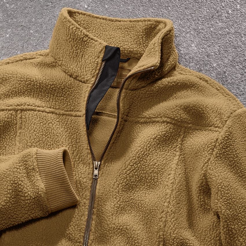 Work Jackets: Faux fur jacket e.s.vintage + sepia 2