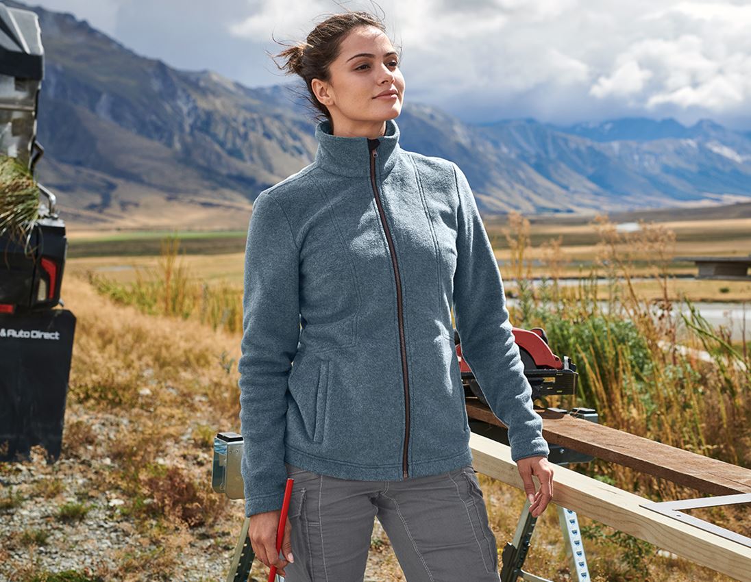 Topics: Fleece jacket e.s.vintage, ladies' + arcticblue melange