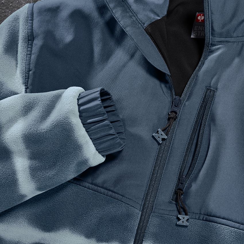 Topics: Hybrid fleece hoody jacket tie-dye e.s.motion ten + slateblue/smokeblue 2