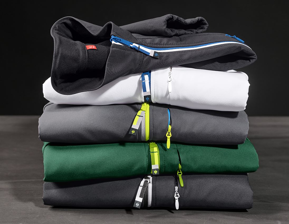 Topics: Softshell jacket e.s.ambition + white/gentianblue 5