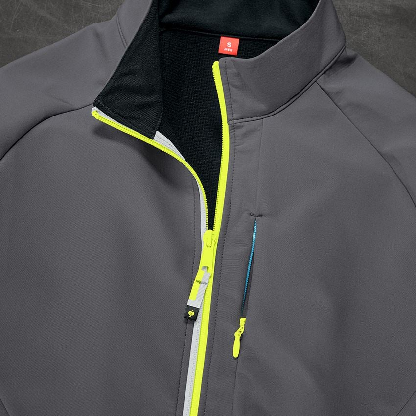 Topics: Softshell jacket e.s.ambition + anthracite/high-vis yellow 2