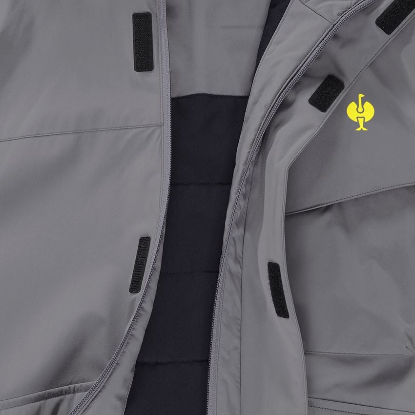 Work Jackets: Winter jacket e.s.trail + basaltgrey/acid yellow 2