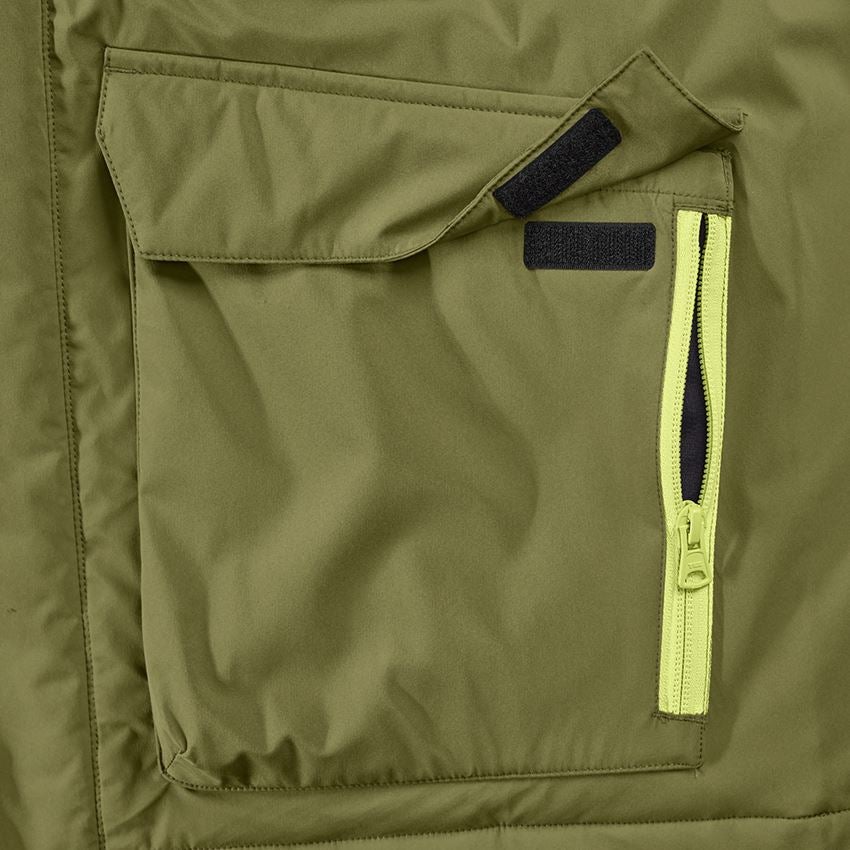 Work Jackets: Winter jacket e.s.trail + junipergreen/limegreen 2