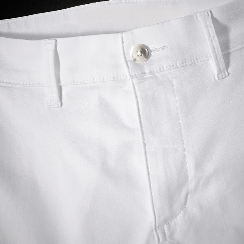 Topics: e.s. 5-pocket work trousers Chino + white 2