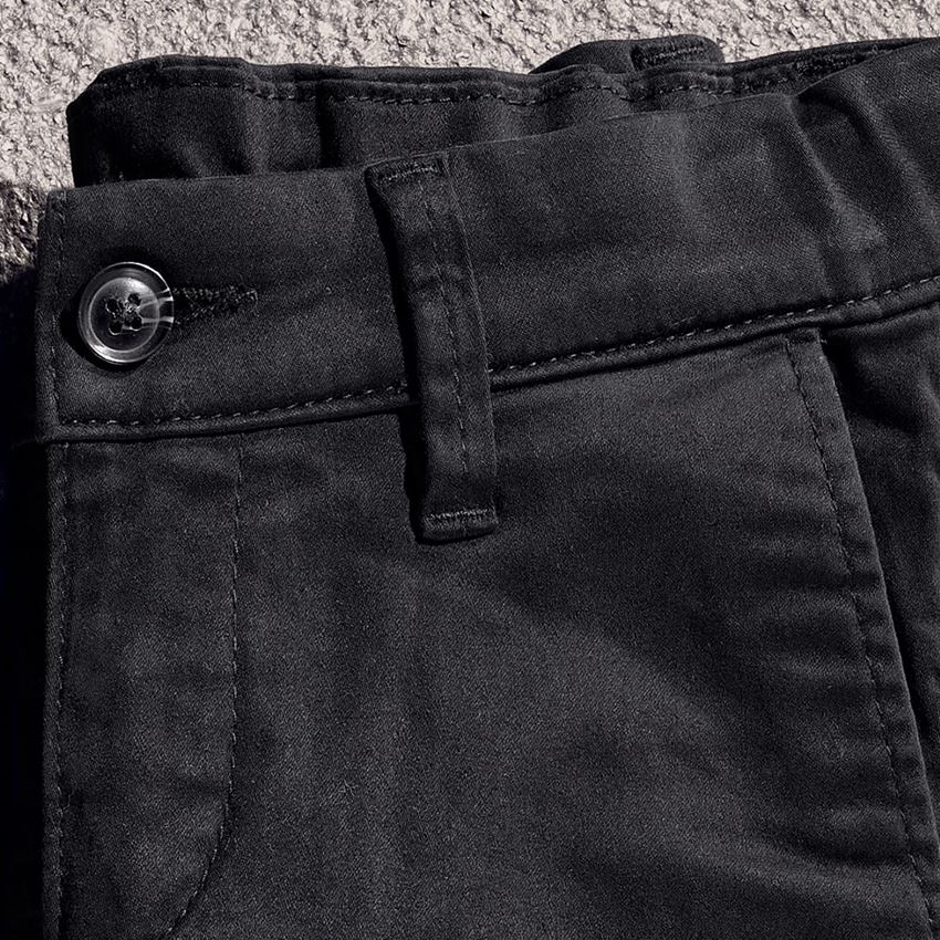Trousers: e.s. Chino, children's + black 2