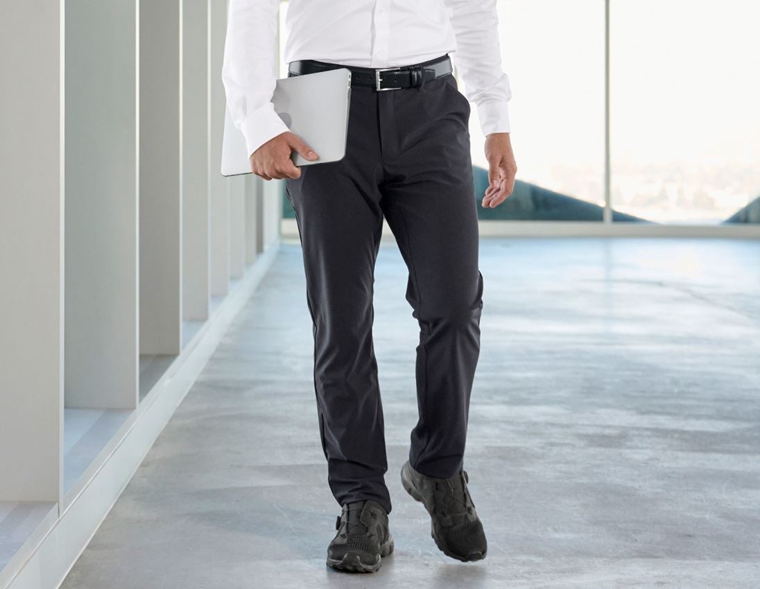 Clothing: Trousers Chino e.s.work&travel + black
