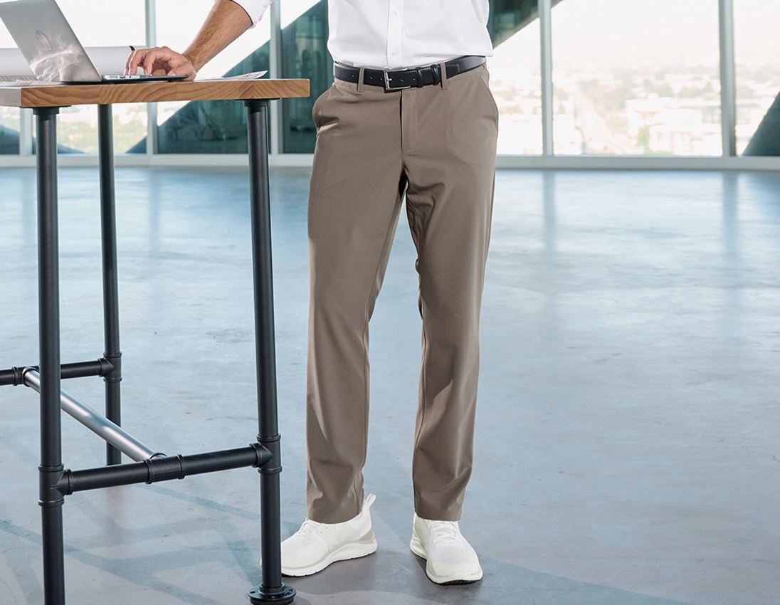 Work Trousers: Trousers Chino e.s.work&travel + umbrabrown