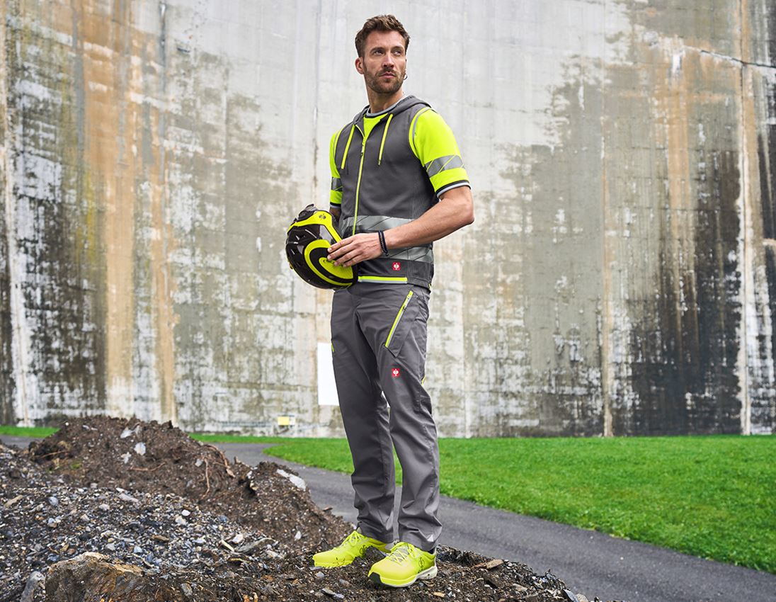 Work Trousers: Multipocket trousers e.s.ambition + anthracite/high-vis yellow 1