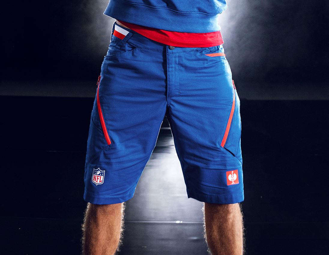 Collaborations: NFL shorts + neptune blue/straussred