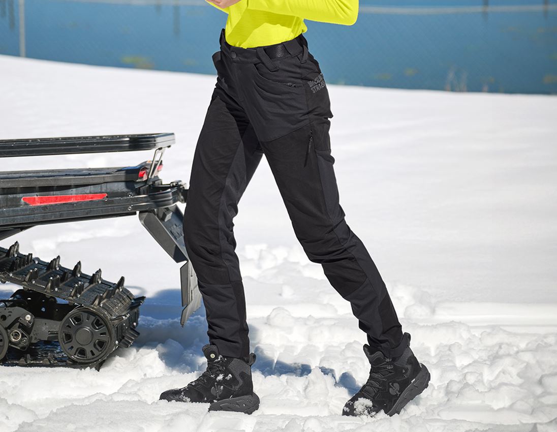 Work Trousers: Hybrid functional trousers e.s.trail, ladies' + black 1