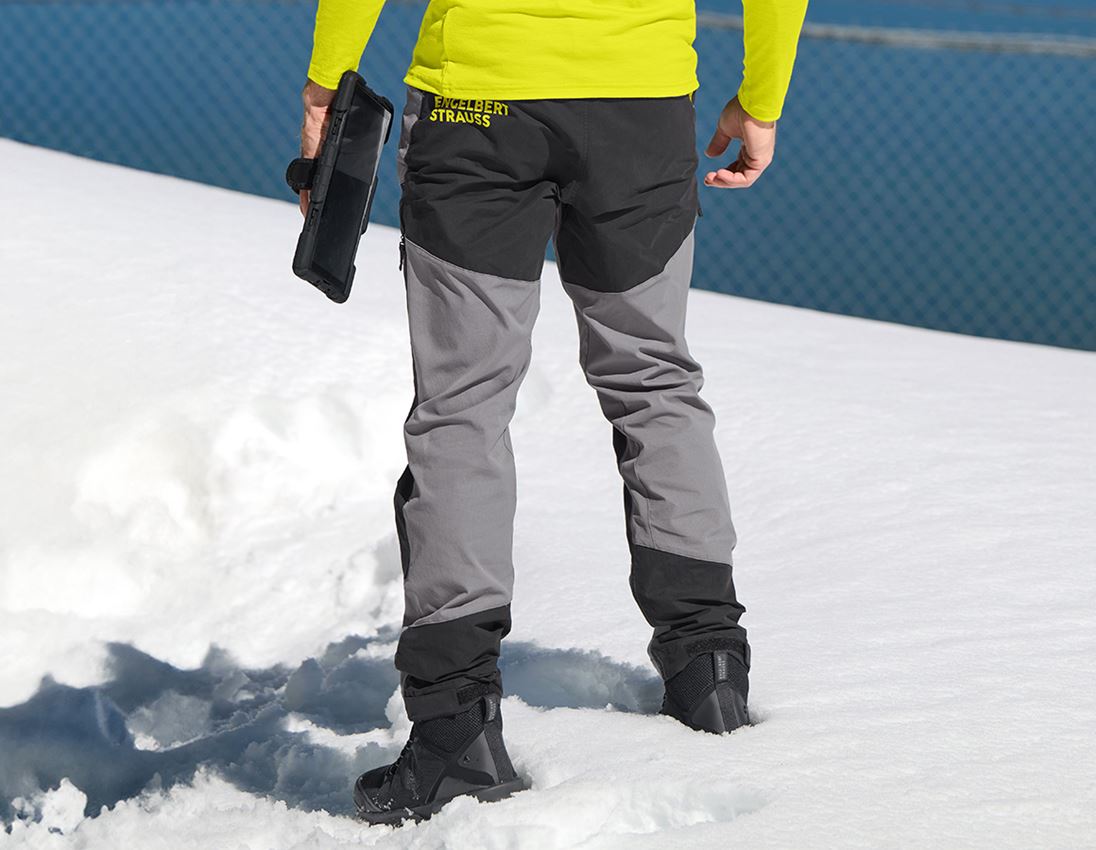 Topics: Hybrid functional trousers e.s.trail + basaltgrey/acid yellow 1