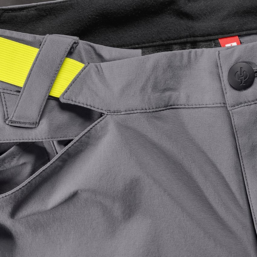 Topics: Hybrid functional trousers e.s.trail + basaltgrey/acid yellow 2