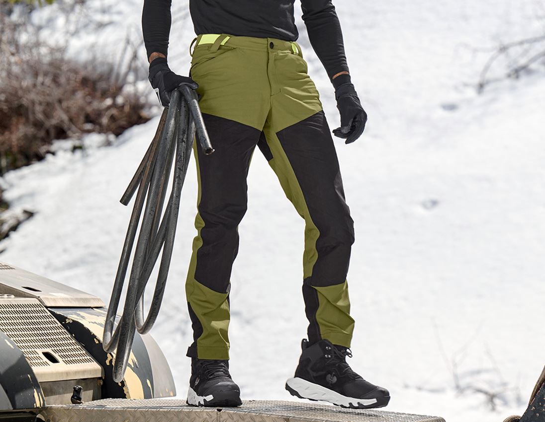 Topics: Hybrid functional trousers e.s.trail + junipergreen/limegreen