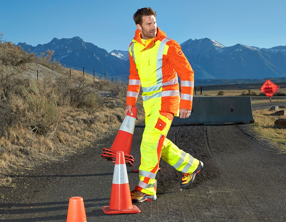 Cold: High-vis trousers e.s.motion 2020 winter + high-vis yellow/high-vis orange 1