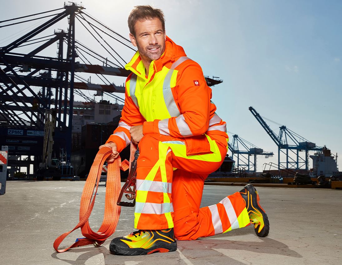 Cold: High-vis trousers e.s.motion 2020 winter + high-vis orange/high-vis yellow 1