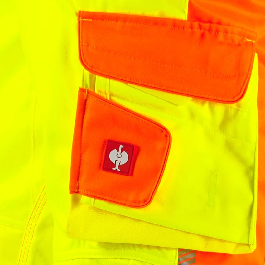 Work Trousers: High-vis trousers e.s.motion 2020 winter + high-vis yellow/high-vis orange 2